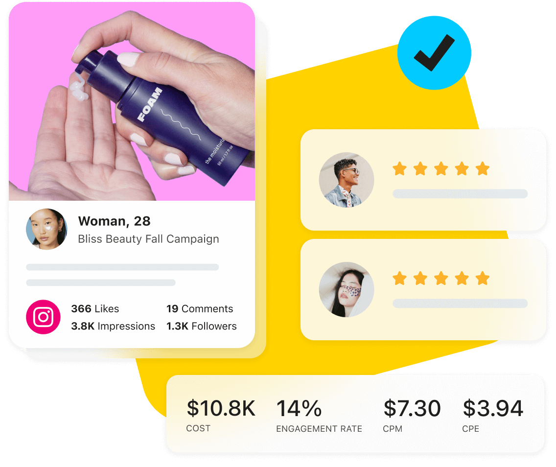 Later Services team creates and executes brand ambassador campaigns using Later Influence