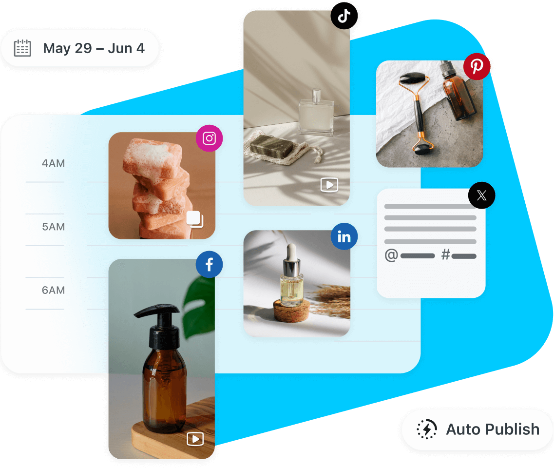 Small business uses Later and Link in Bio tools to auto post social content, make sales, track revenue and find hashtags