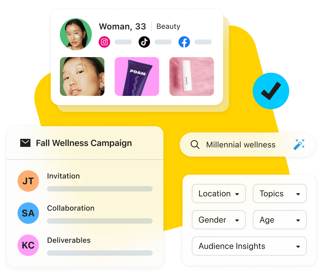 Find and collaborate with high quality influencers in the Later Influence platform