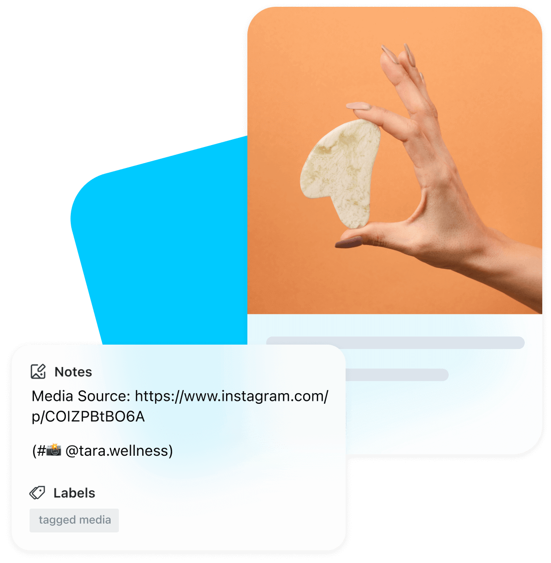 Later automatically attributes UGC by tagging the user and providing a link to the original post